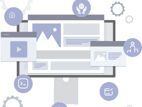 Zu sehen ist eine Illustration von N&J Webdesign über alle Dienstleistungen die sie beim Webdesign anbieten