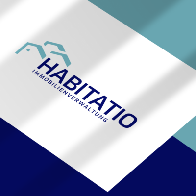 Zu sehen ist das Logo von Habitaio Immobilienverwaltung, welches von der Designagentur N&J aus Schorndorf designt wurde